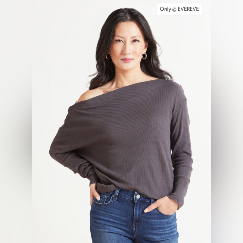 NWT Michael Stars Penelope Waffle Top